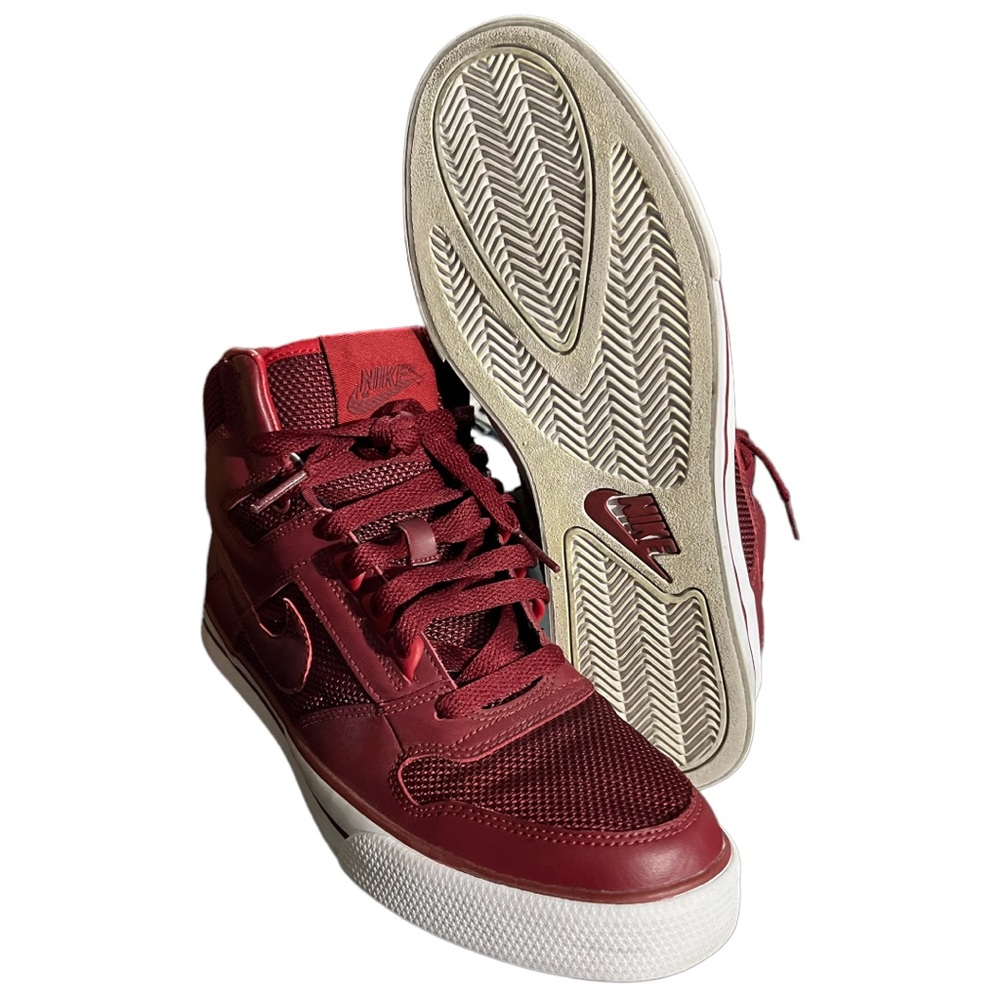 Vintage RARE Nike Delta Force High AC Sneakers Red 370424 661 Mens Sz 7.5 - Picture 2 of 6